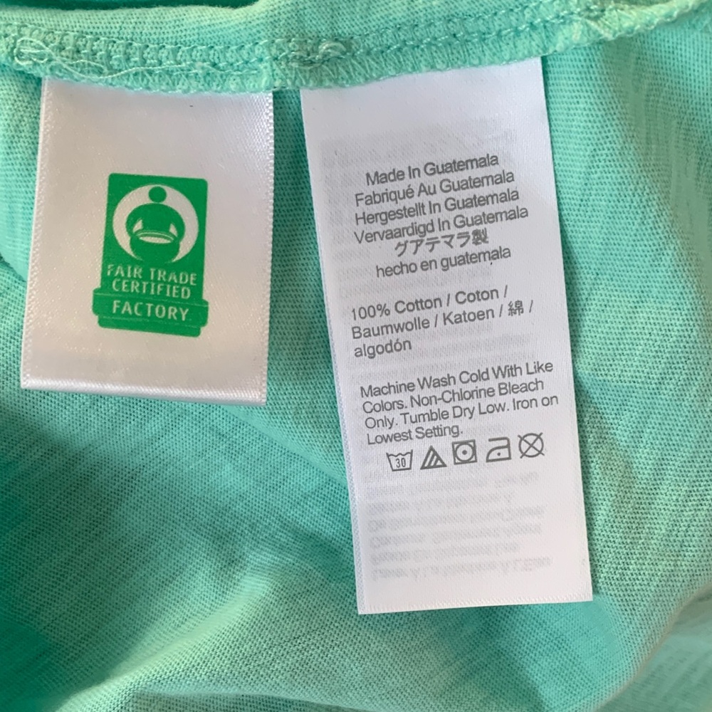 J.Crew Slub Cotton Tank Top Women’s Small Mint Green V-Neck Sleeveless - Picture 6 of 6